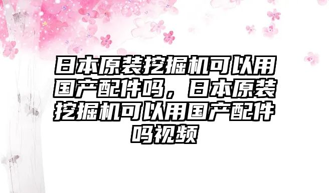 日本原裝挖掘機(jī)可以用國(guó)產(chǎn)配件嗎，日本原裝挖掘機(jī)可以用國(guó)產(chǎn)配件嗎視頻