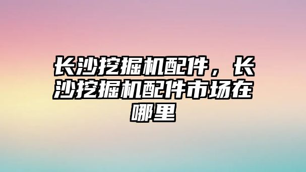 長沙挖掘機配件，長沙挖掘機配件市場在哪里