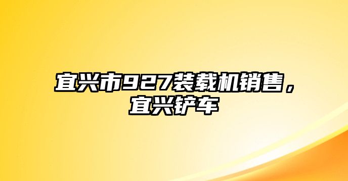 宜興市927裝載機銷售，宜興鏟車