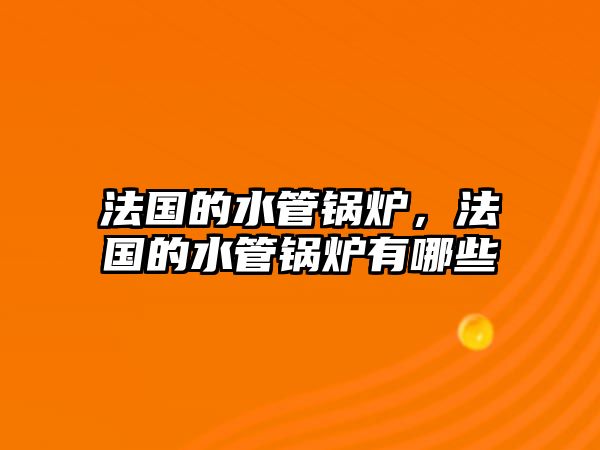 法國的水管鍋爐，法國的水管鍋爐有哪些