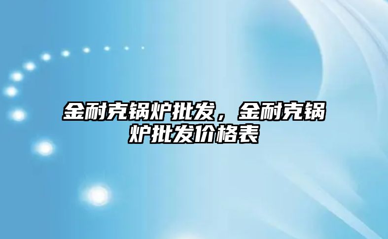 金耐克鍋爐批發(fā)，金耐克鍋爐批發(fā)價(jià)格表