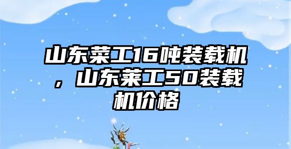 山東菜工16噸裝載機，山東萊工50裝載機價格