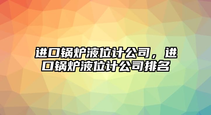 進口鍋爐液位計公司，進口鍋爐液位計公司排名