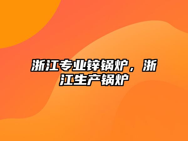 浙江專業(yè)鋅鍋爐，浙江生產(chǎn)鍋爐