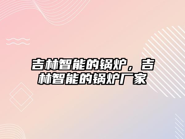 吉林智能的鍋爐，吉林智能的鍋爐廠家