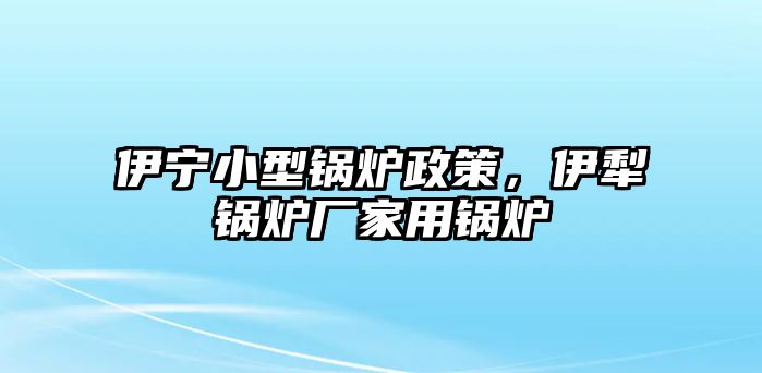 伊寧小型鍋爐政策，伊犁鍋爐廠家用鍋爐